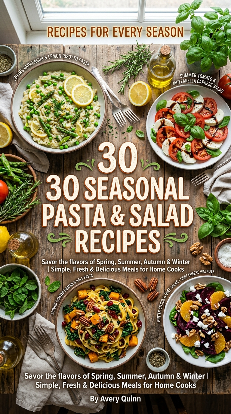 :30-Chapters:Pasta & Salad Recipes for every season:
