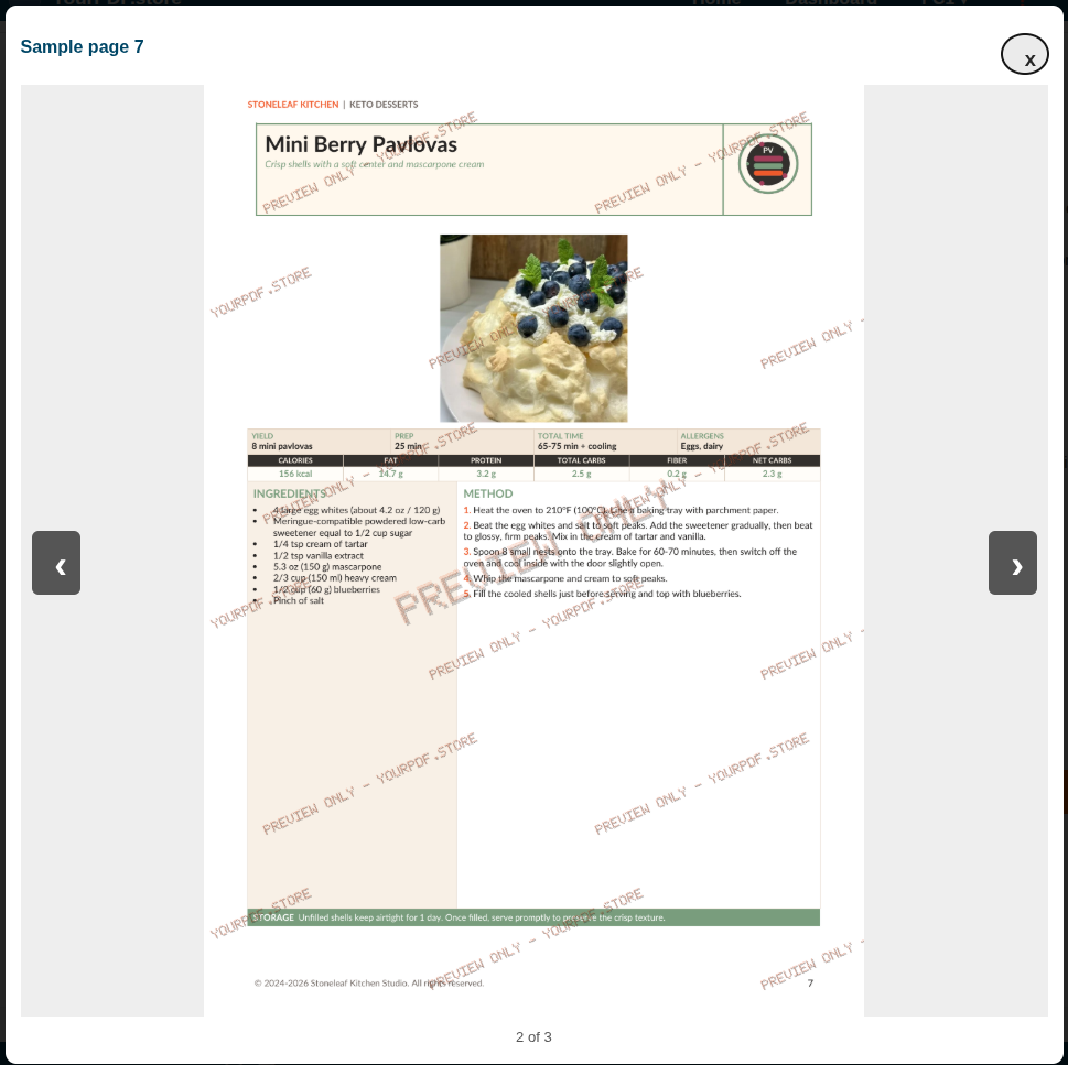 Watermarked PDF sample page preview on YourPDF.store
